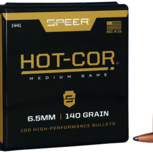 Speer 1441 Hot-Cor  264Cal 140gr Spitzer Soft Point 100 Per Box/5 Case