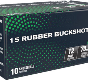 Fiocchi Rubber Buckshot 12GA 2.75" 15-Pellet 10rd Box 762344005225