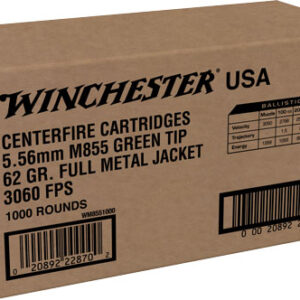 Winchester USA 5.56x45mm Green Tip - 1000 Round Case 020892228702