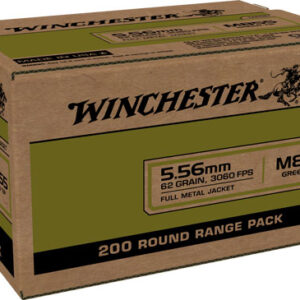 Winchester USA 5.56x45mm 62gr Green Tip Ammo - 800rd Case 020892228658