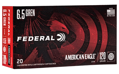 Federal American Eagle 6.5 Grendel Ammo 120 Grain Jacketed Hollow Point Box of 20