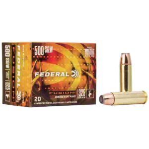 Federal Fusion Handgun Ammunition .500 S&W 325 gr FFSN 1450 fps 20/box 029465061630