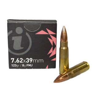 Igman 7.62x39mm FMJ Rifle Ammunition - 123 Grains, 2405 FPS (15 Rounds) 3877002037092