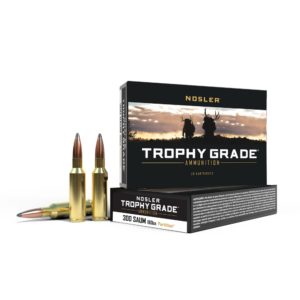 Nosler Trophy Grade .300 SAUM Rifle Ammunition - 180 gr Nosler Partition, 2950 fps, 20 Rounds 054041600620