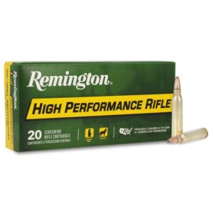 Remington .223 Rem High Performance Rifle Ammo - 55 Grain PSP, 3240 FPS, 20 Rounds 047700050904