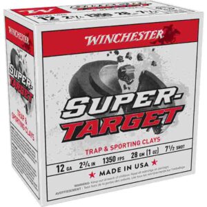 ** Winchester Super-Target 12 Gauge Shotshells/4" 1 oz #7.5 Count ** 020892025202