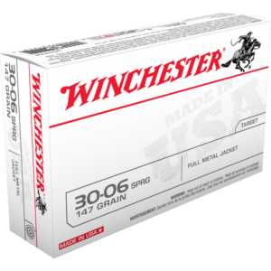 Winchester USA .30-06 Sprg 147 gr FMJ Rifle Ammunition - 20 Rounds 020892212954
