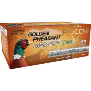 ** Fiocchi Golden Pheasant Bismuth Shotshellsga, 2/4", 1/4oz, 1400 fps, #6 Shot (10 Rounds) ** 762344712970