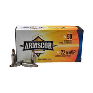 Armscor Handgun Ammunition 22TCM9R 39 gr JHP 2000 fps 50/ct 812285021751
