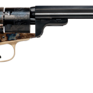 Cimarron 1851 Richards-Mason .38 Special Revolver, 6-Shot, 7.5" Blued Octagon Barrel, Case Hardened Frame, Brass Bead Sight, Walnut Grip 814230011190
