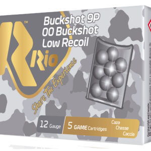 ** Rio Ammunition Royal Buck Low Recoil 12 Gauge 2.75" 00 Buckshot Rounds per Box, 50 Rounds per Case ** 8435101618717