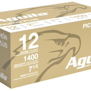 ** Aguila Pichon Plus High Velocity 12 Gauge Shotshells" | 1 1/4 oz | 7.5 Shot | 10 Rounds per Box, 25 Boxes per Case ** 640420002330