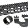 Midwest Industries MICRM105 Combat  Black Hardcoat Anodized 6061-T6 Aluminum 10.50" Picatinny/M-LOK