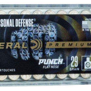 Per Round – ** Federal Premium Personal Defense Punch .22LR 29gr Flat Nose - 50 Rounds per Box (100 Box Case)

** 604544671162