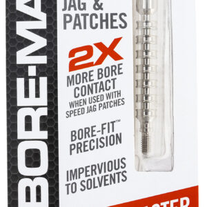 Real Avid AVBMJAG9MM Bore-Max Speed Jag 9mm/380 Cal Pistol Firearm Nickel-Plated Includes 25 Speed Patches