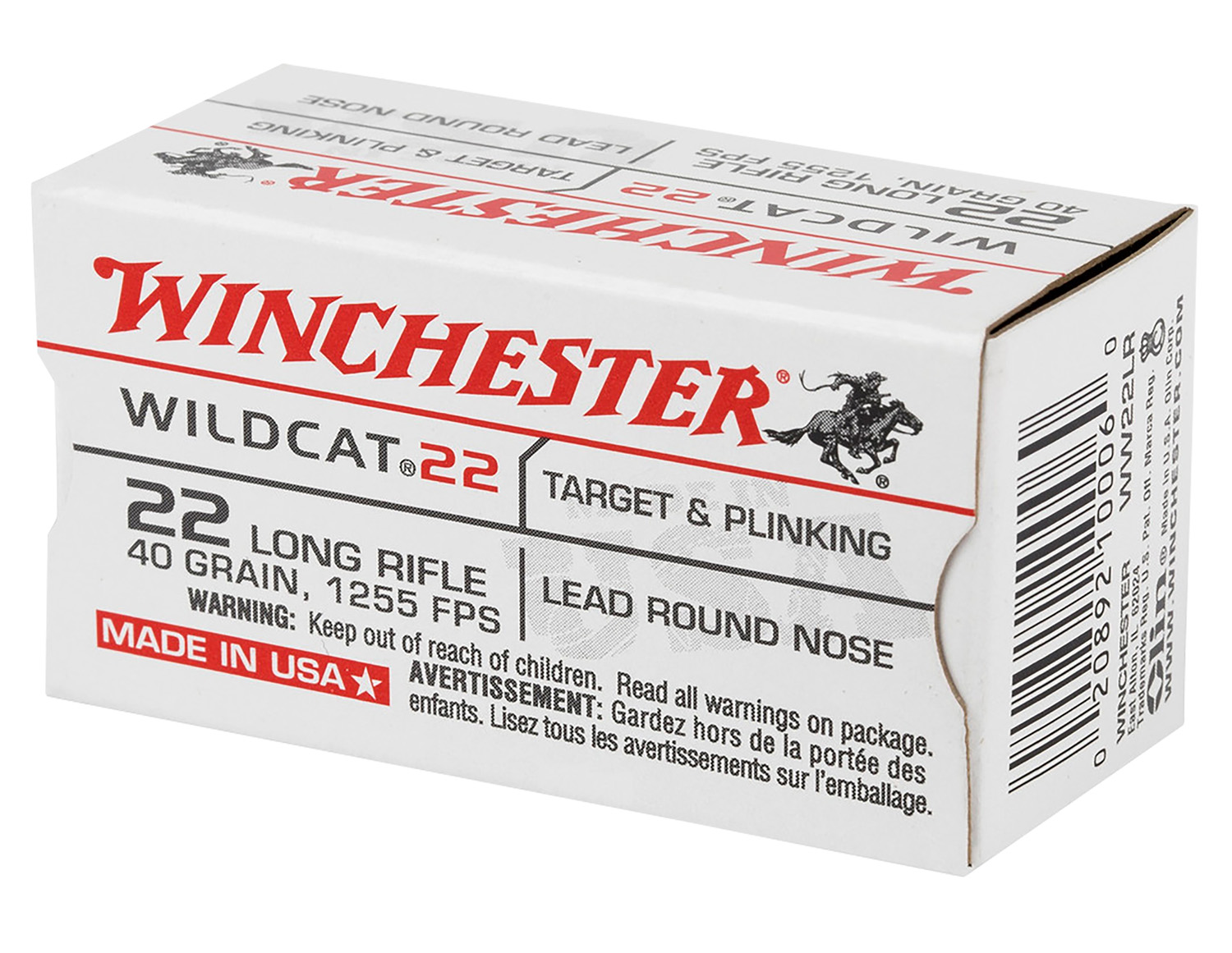 Winchester .22 LR 40gr LRN – 5000rd