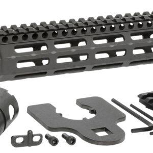 Midwest Industries MINF105 Night Fighter  10.50" M-LOK Black Hardcoat Anodized Aluminum Includes Barrel Wrench, Nut, & 5 Slot Rail