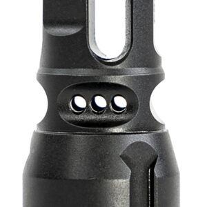 Sons Of Liberty Gun Works NOX9556 NOX9 QD Flash Hider 22 Cal (5.56mm) 1/2"-28 tpi, 3-Prong, 9 Ported Black Steel, Includes Shims, Compatible With Dead Air Sandman/Nomad Suppressors