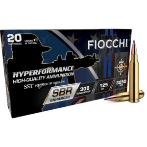 Fiocchi Hyperformance SBR .308 Win 125gr SST Enhanced Rifle Ammo - 20 Rounds 762344866062