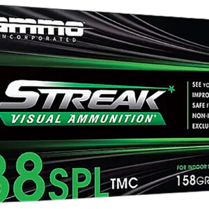 ** Ammo Inc. Streak Visual .38 Special 158gr Total Metal Case - 50 Rounds per Box

** 818778024865
