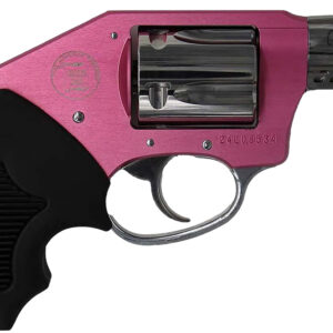 Charter Arms Off Duty Coyote .380 ACP Handgun - 5-Round Capacity, 2" Ported Stainless Barrel, High Polish Cylinder, Pink Aluminum Frame, Black Rubber Grip, Concealed Hammer 678958538120