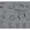 TekMat TEKR17GLOCKG4GY Glock Gen 4 Cleaning Mat Gray Rubber 11"x17" Glock Gen 4 Parts Diagram