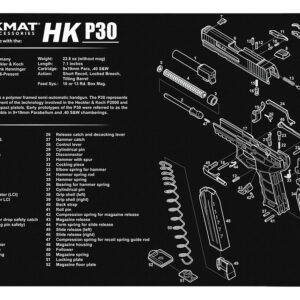 TekMat TEKR17HKP30 HK P30 Cleaning Mat Black/White Rubber 11"x17" HK P30 Parts Diagram