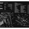 TekMat TEKR17XDM Springfield Armory XDm Cleaning Mat Black/White Rubber 11"x17" Springfield Armory XDm Parts Diagram