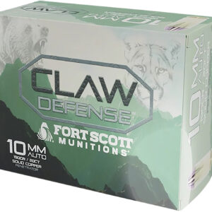 ** Fort Scott Munitions Claw Defense 10MM Ammo - 190 Grain, 20 Rounds per Box, 25 Boxes per Case

** 758381722584