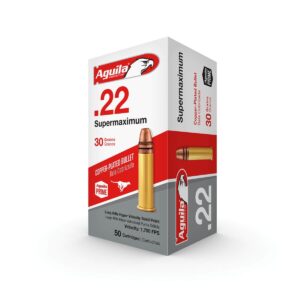 Aguila .22 LR Super Max Rifle Ammo - 30 Grain, 50rd Box 640420001319