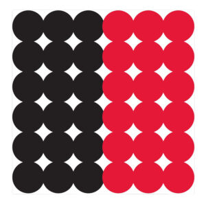 Birchwood Casey 34118 Dirty Bird Repair Pasters Black/Red Adhesive Paper 1" 12 PK