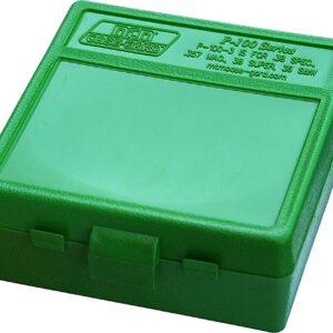 MTM Case-Gard 100rd Flip-Top Ammo Box - Green Polypropylene 026057113104