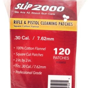 SLIP 2000 CLEANING PATCHES 2" - SQUARE .30/7.62MM 120-PACK