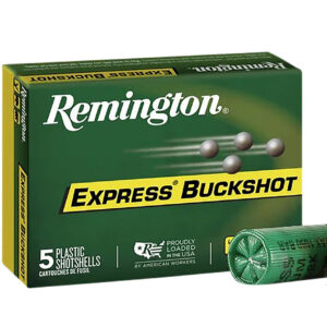 ** Remington Express Buckshot 12 Gauge" 0 Buckshot | 5 Rounds per Box, 50 Rounds per Case ** 047700019703