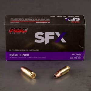 ** PMC SFX 9mm Luger Handgun Ammo - 147 Grain Subsonic Flat Hollow Point | 50 Rounds

** 741569010795