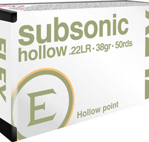 ELEY Subsonic .22LR 38gr Hollow Point - 50 Rounds 650911054007