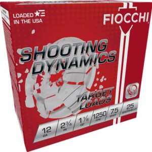 ** Fiocchi 12GA 2.75" Shotgun Shells - #7.5 Lead Shot, 1250 FPS Round Case ** 762344856438