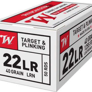 Winchester Wildcat .22 LR 40 Grain Lead Round Nose - 1255 FPS, 50 Rounds per Box 020892104853