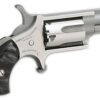 North American Arms Mini .22LR Revolver - 1-1/8" Stainless Steel with Black Pearl Finish UPC 744253001062