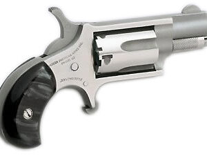 North American Arms Mini .22LR Revolver - 1-1/8" Stainless Steel with Black Pearl Finish UPC 744253001062