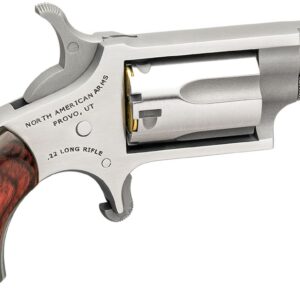 North American Arms Mini .22LR Ported Revolver - 1-1/8" Stainless 744253002656