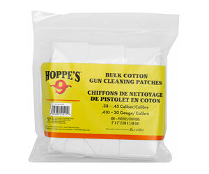 HOPPES CLNG PATCH 38-45CAL 500PK