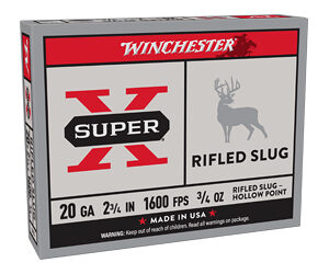 ** WINCHESTER SUPER-X 20GA 2.75" 3/4OZ REFILLED 5/250 ROUNDS ** 020892000421
