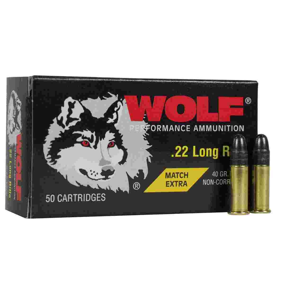 Wolf Match Extra .22 LR – 50 Rounds