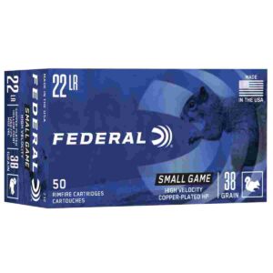 ** Federal Game-Shok .22 LR Rimfire Ammunition - 38 Grains Copper-Plated Hollow Point - 50 Rounds/Box

** 029465056155