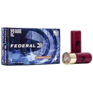 ** Federal Power-Shok Buckshot 12 Gauge 2 3/4" - #4B 27 Pellets at 1325 FPS Rounds per Box ** 029465009762