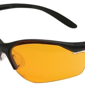 Howard Leight Uvex Vapor II Shooting Glasses Black with Orange Lens