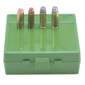MTM P-64 Handgun Ammo Box for 50 AE & 480 Ruger - Green 026057100104