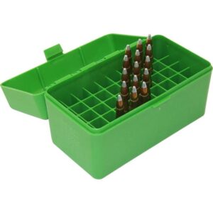 MTM Case-Gard R-50 Ammo Box for .223/.270/.460/.500 - Green 026057227108