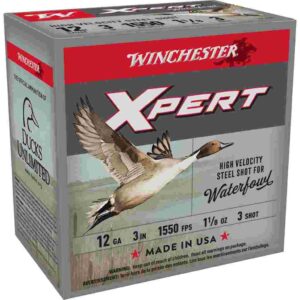 ** Winchester Xpert High-Velocity Steel Shotshells Gauge, 2/4", 1/16 oz, #3 Shot, 25 Rounds ** 020892015630